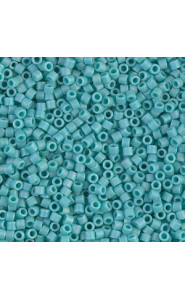 Miyuki delica beads 10/0 - Matted opaque turquoise ab DBM-878